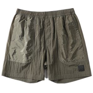 Pantalones de playa opstoney 2021, pantalones cortos de verano de la marca konng gonng, moda para hombres, sueltos, secado rápido, proceso de lavado de tela de algodón puro
