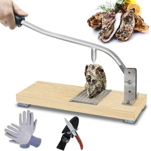 Cpbikan Oyster Shucker Hine Shucking Knife Tool Set Opener Kit Shells Clam Gloves Knives Shell Huîtres Fruits de mer en acier inoxydable écaillé Shockers fait à la main