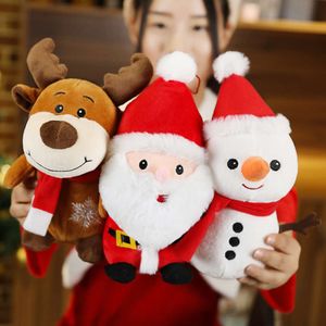 CPC schattige herten kerstman gevulde decoratie claus sneeuwman kinderen rendier pop kerstdier pluche speelgoed