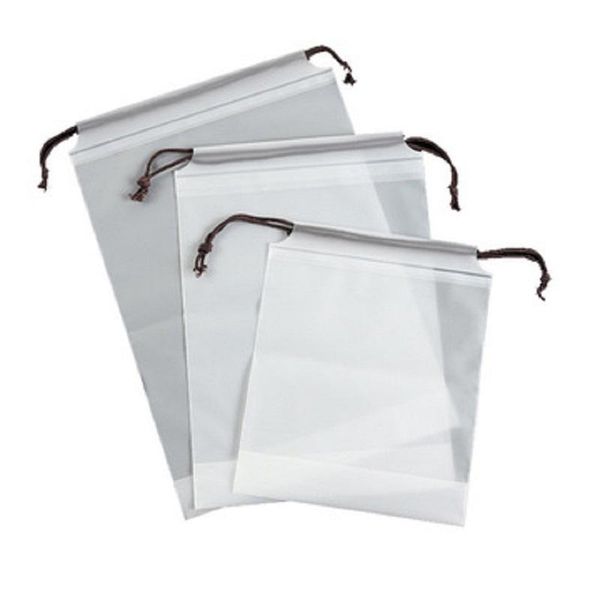 CPE Givré En Plastique Cordon Sacs Bundle Poches De Stockage Emballage Sac Organisateur pour Serviettes Sous-Vêtements Chaussettes Vêtements