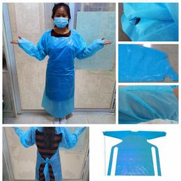CPE-beschermende kleding wegwerp isolatie jurken kleding pakken anti stof buiten beschermende kleding wegwerp regenjassen RRA3579