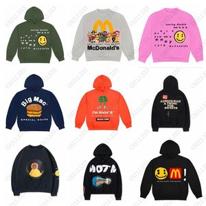 CPFM Mickey Ds McDicks Maccas Big Mac Puff Print Pullovers Hoodie Sudaderas con capucha para hombre Sudadera con cuello redondo Hombre Tallas grandes Suéter vintage Suéteres de algodón grueso