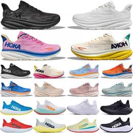 Clifton 9 Hoka One Bondi 8 Chaussures sportives Chaussures de course Sneakers Absorbant Road Fashion Ments Top designer Femmes Femmes Men Taille 36-45