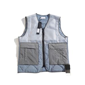 Gilets hommes et femmes sans chapeau veste sans manches coton rembourré automne hiver manteaux décontractés homme gilet bodywarmer vers le bas gilet