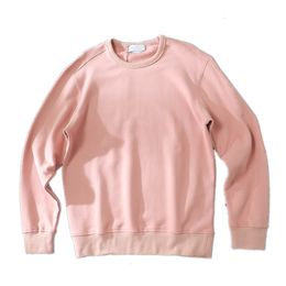 Effen kleur vrijetijdskleding van hoge kwaliteit paar Sweatshirt retro Street heren Pullover fashion hoodless trui met lange mouwen Europese en Amerikaanse merken