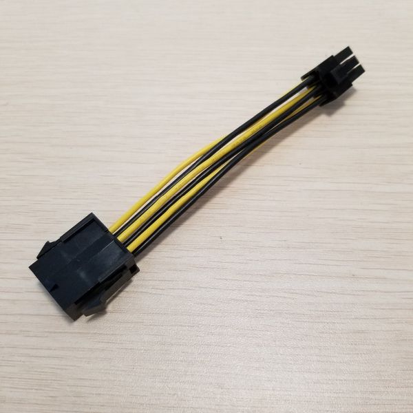 CPU 8pin Femelle à PCI-E PCIE Graphics Video Display Carte 6pin Adaptateur Male Alimentation Câble câble 18AWG WIRE PC DIY