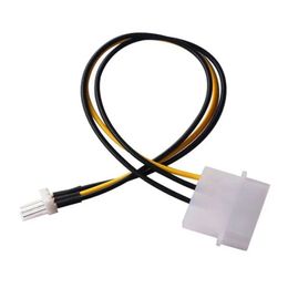 CPU Chasis Case Fan Power Connector-kabeladapter voor 4-pins Molex IDE tot 3-pins professionele adapterkabel