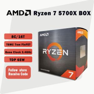CPU Nouveau AMD Ryzen 7 5700X R7 5700X 3,4 GHz 8 Core 16 Fil 65W Processeur de processe
