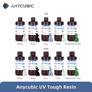 CPU's nieuwste UV Resin AnyCubic UV Tough Resin Flexibel 3D -printmateriaal voor foton Mono (X) LCD 3D -printer 365405nm