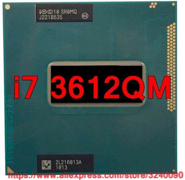 CPUS Intel Core CPU I7 3612QM SR0MQ (6M Cache/2.1Ghz/Quadcore) I73612QM Procesador de laptop envío gratis