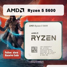 CPUS RYZEN 5 5600 R5 35 GHz 6CORE 12thread CPU -processor 7nm L332M 100000000927 SOCKET AM4 NO FAN 231120 DROP DROP DELPTE COMPUTERS NETWO OTUCW