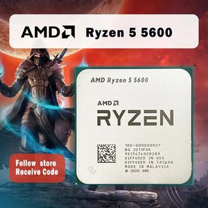 CPU's Ryzen 5 5600 R5 35 GHz 6 Core 12 Draad CPU Processor 7NM L332M 100000000927 Socket AM4 Geen Fan 231120