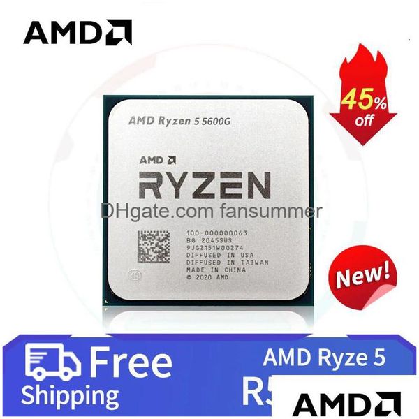 Processeur Ryzen 5 5600G Pc Gamer Cpu 65W Ddr4 De Mesa Soquete Am4 Sem réfrigérateur 231117 livraison directe Dhngr