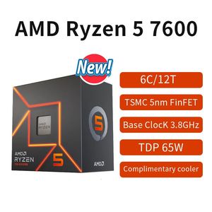 Processeurs RYZEN 5 7600 Processeur de jeu 6Core 12Thread CPU 5NM 65W Socket AM5 231117