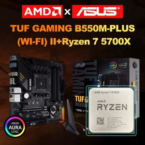 Processeurs Ryzen 7 5700X R7 CPUASUS TUF B550M PLUS WIFI II carte mère AM4 processeur d'unité centrale MicroATX 128G 00 MHz 231120