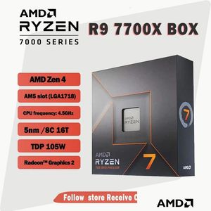 Processeur Ryzen 7 7700X R7 Box 100000000591 45Ghz, 8 cœurs, 16 threads, processeur 5nm Zen 4, 105W, prise Am5, Lga1718, sans ventilateur, 231117, livraison directe, Dh2Zs