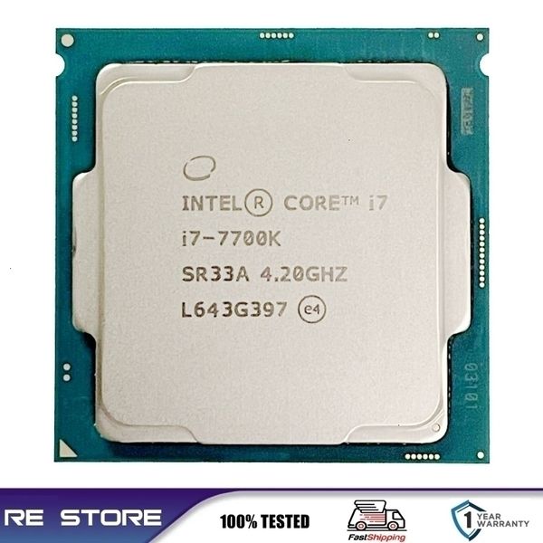 CPU usadas Intel Core i77700K QuadCore cpu 42GHz 8Thread LGA 1151 91W 14nm i7 7700K procesador 231117