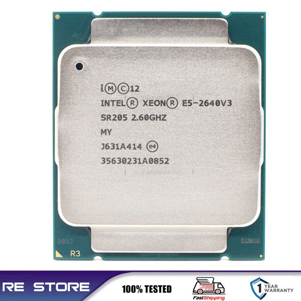 Processeurs utilisés processeur Intel Xeon E5 2640 V3 SR205 2.6Ghz 8 cœurs 90W Socket LGA 2011-3 CPU E5 2640V3 230925