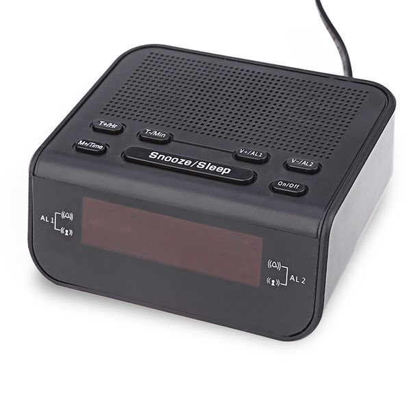 CR - 246 Radio-réveil LED à affichage numérique FM Mode double