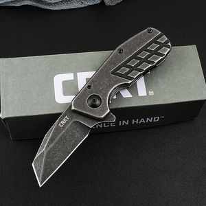 1103 Flipper Zakmes 8Cr13Mov Stone Wash Tanto Point Blade Stalen Handvat Kogellager Snelle Open Edc Zakmap messen