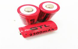 CR123 GTL 16340 2300mAH 3 7V Batterie de batterie au lithium Rechargeable Batterie Laser Pat Battery4041977