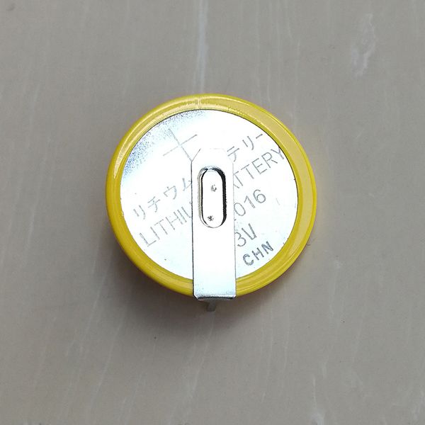 Batería de botón de litio CR2016 3V con pines / pestañas 200 piezas por lote 100% pines de soldadura nuevos