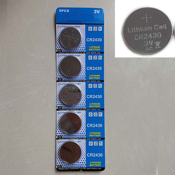 Piles bouton au lithium CR2430 3V pour PCB