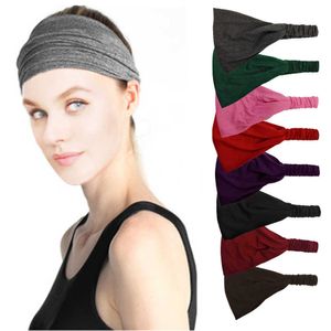 CR47 NIEUWE Fashion Sports Headband Dames Fitness Sweat Absorbing Brede rand Headband Anti Slip Yoga Running Headband