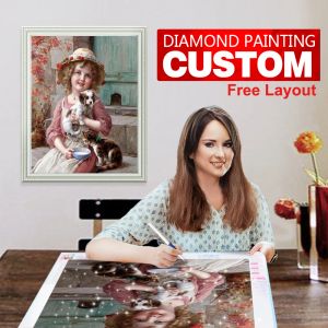 Craft 5d Diamond Painting Custom Full Full Square Diamond Painting Photom Art Art Art Cross Stitch DIY AIGNELONWORD CADEAUX DE DÉCORATION DES MAISONS