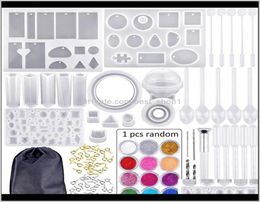 Craft Arts Gifts Home Garden Drop Levering 2021 83pcs Mold Tools Kit Hars Casting Molds for Crafts Sile Epoxy Jewelry ketting PE5200918