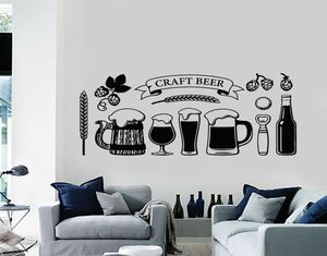 Bière artisanale en vinyle décoration décale de cuisine kitchern alcool d'alcool pour boire des murs de pub autocollants pour l'homme de la salle à manger cave décoration9650007
