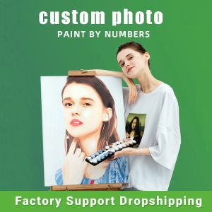 Craft pintura personalizada por números para adultos kits de fotos dropshippips de regalo de regalo Número de pintura acrílica Diy sobre la personalidad del lienzo