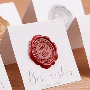 Craft Custom Personalised Self -Steeper SEAL WAX Stamp Envelop Huwelijksuitnodiging Dagboek Foto Album Card Creatief label Decoratief