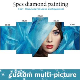 Artisanat EverShine diamant peinture Photos image personnalisée de strass diamant broderie complète carré/rond diamant mosaïque décor à la maison