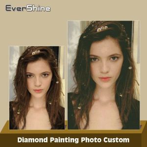 Craft Evershine Diy Diamond Painting Foto's Custom 5d Diamond borduurwerk vol vierkant/ronde mozaïek maak je eigen foto van strass