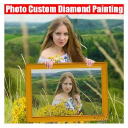 Craft Fullcang Photo Paint Diamond Custom Diamond 5d DIY Image complète de la broderie en strass de strass