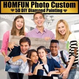 Craft Homfun Photo Custom!Private Custom!DIY Diamond Broidery 5D Diamond Painting Cross Stitch 3D Square 5D Decor Gift