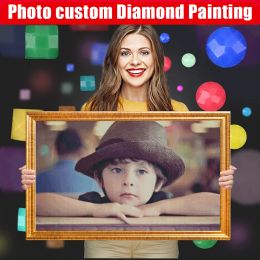 Craft Nicai Photo Custom Diamond Painting 5D DIY RHINESTON Pictures Full Square Round Diamond broderie Vente de décoration intérieure Cadeau
