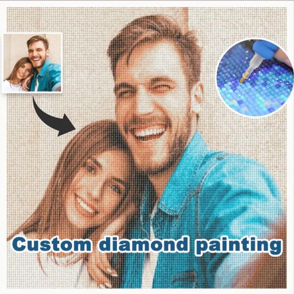 Craft Photo Custom Diamond Painting Toute image Diamond Irdaid Cross Stitch Kit DIY Hobbies de loisirs Gift 30x40cm / 40x50cm