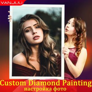 Craft Photo Custom DIY PEINTURE DIAMOND CADEAU MAIN MAIN 5D Kit de broderie en diamant complet Diamond Mosaic Home Decor Memorial Cadeaux