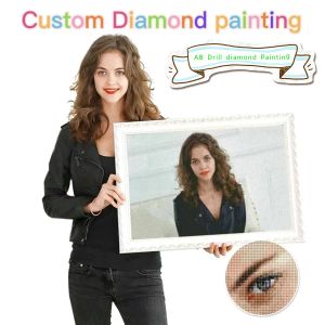Craft Photos personnalisées Custom Full Square / Round Diamond Mosaic AB Drill Drill Diamond Paint