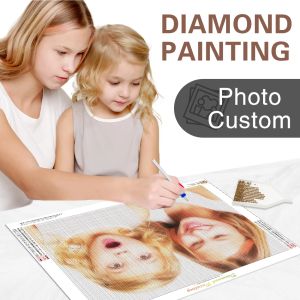 Craft Ruopoty Photo Custom Diamond Painting Picture Phinestone Full Square Drill Cross Crost Stitch Diamond Brodery Art Personnalized Gift