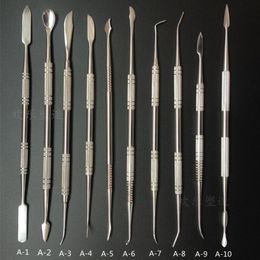 Artisanat Outils 10 Pcs Ensemble En Acier Inoxydable Doux Argile Polymère Sculpture Lissage Cire Poterie Céramique Modélisation Sculpté Accessoires 230625