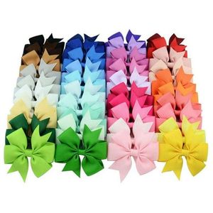 Hobbygereedschappen 1000 stks/partij 40 kleuren effen grosgrain lint strikken clips haarspeld meisjes haar clip verjaardagscadeau voor kinderen groothandel drop Dhw5I