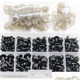 Ambachtelijke Gereedschappen 100 stks/set Plastic Veiligheid Ogen Met Ringen Voor Pop Maken Marionet Oogbol Amigurumi Accessoires 6-12Mm Xbjk2207 Drop De Dhc9S