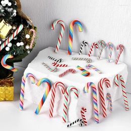 Craft Tools 15/30 stcs Kerst Acryl Candy Cane Tree Rainbow Crutch Ornamenten Diy Jaar feest huisdecoraties cadeau speelgoed