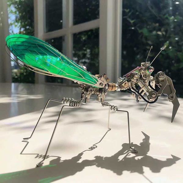 Outils d'artisanat 258 pièces + 3D Steampunk insectes mécaniques fantaisie ver de prière puzzle bricolage assemblage jouet pour enfants adultes cadeau de la Saint-Valentin YQ240119