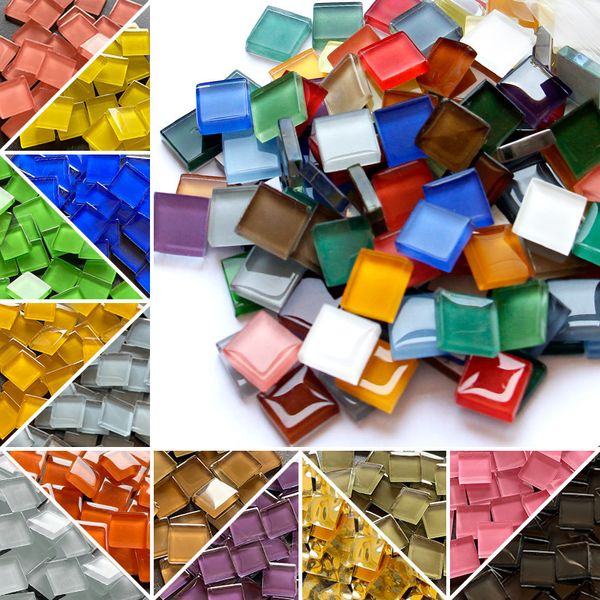 Herramientas artesanales 300 unids/pack mosaico de cristal DIY pasatiempos azulejo creatividad arte Materia hecho a mano creativo para niños Mini Material 230211