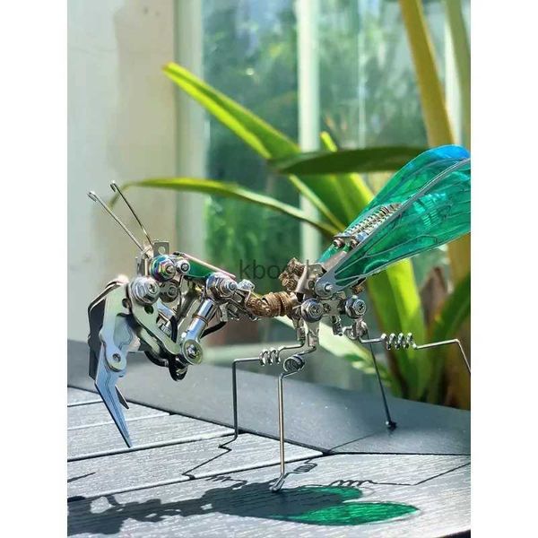 Outils d'artisanat Kit d'assemblage 3D Coloré Mantis Métal Mécanique Insecte Animal Puzzles Jouet pour Adultes DIY Action Figure Collection Cadeau En Stock YQ240119