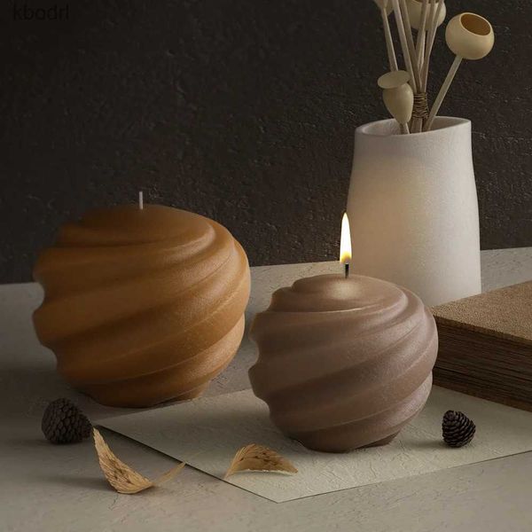 Outils d'artisanat 3D Bubble Ball Silicone Bougie Moule Noeud Spirale Rayé Boule Aromathérapie Gypse Savon Chocolat Glace Cuisson Moule Décor À La Maison YQ240115